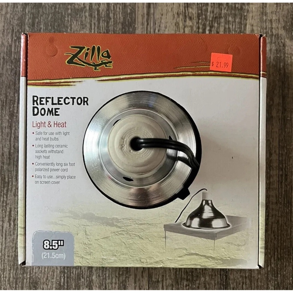 Zilla Reflector Dome Light & Heat Lamp